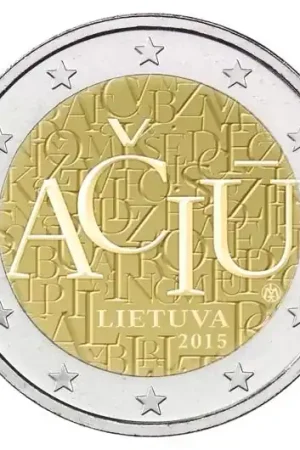 Oryginalny Litouwen 2 Euro Taal 2015
