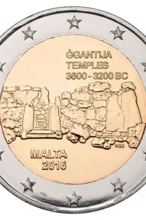 Tani Malta 2 Euro Ggantija 2016 UNC