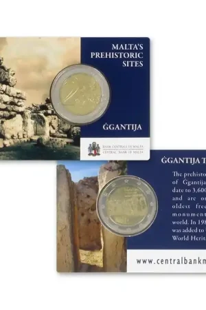 Malta 2 Euro Ggantija 2016 BU Coincard Wysoka jakość
