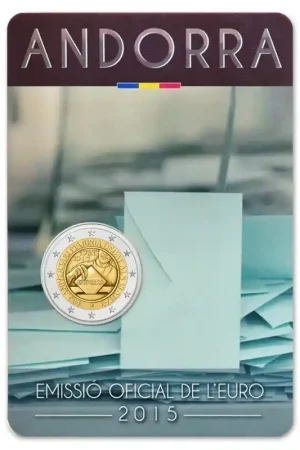 Ekspresowa dostawa Andorra 2 Euro Stemrecht 2015 BU Coincard