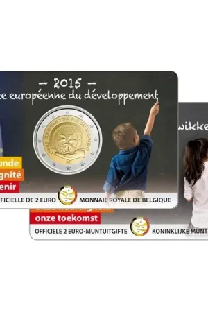 Bezpieczna płatność Belgie 2 Euro Ontwikkeling 2015 Coincard FR