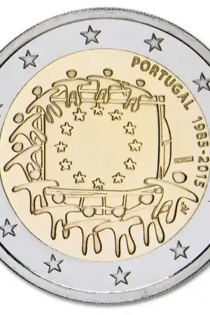 Ostatnia szansa Portugal 2 Euro Europese Vlag 2015