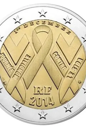 Frankrijk 2 Euro AIDS 2014 UNC Zamów teraz