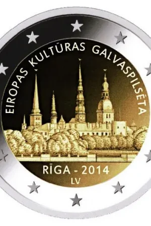 Letland 2 Euro Riga 2014 Oferta