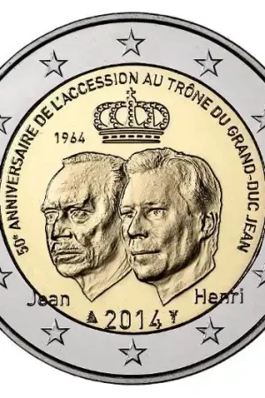 Luxemburg 2 Euro Grand-Duc Jean 2014 Ostatnia szansa