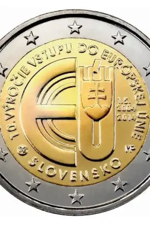 Najlepsza cena Slowakije 2 Euro 10 Jaar EU 2014