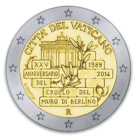Vaticaan 2 Euro "Berlijnse Muur" 2014 Tani