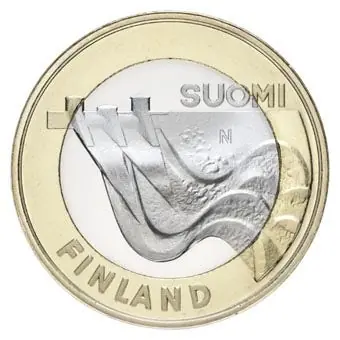 Zwrot pieniędzy Finland 5 Euro Karelia Architectuur-- 2013