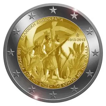 Popularny Griekenland 2 Euro Kreta 2013 UNC