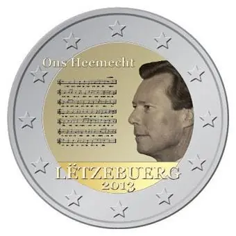 Popularny Luxemburg 2 Euro Volkslied 2013