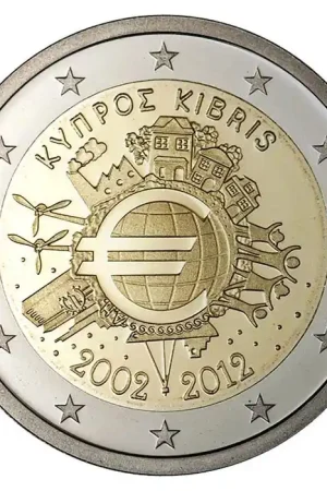 Promocja Cyprus 2 Euro 10 Jaar Euro 2012