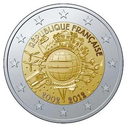 Frankrijk 2 Euro 10 Jaar Euro 2012 Bezpieczna płatność