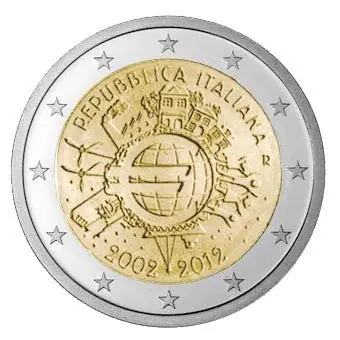 Popularny Italie 2 Euro 10 Jaar Euro 2012