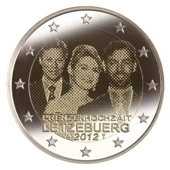 Tylko dziś Luxemburg 2 Euro Huwelijk 2012