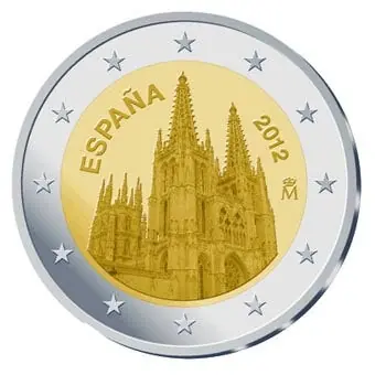 Spanje 2 Euro Burgos 2012 Zwrot pieniędzy