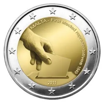 Promocja Malta 2 Euro Eerste verkiezingen 2011