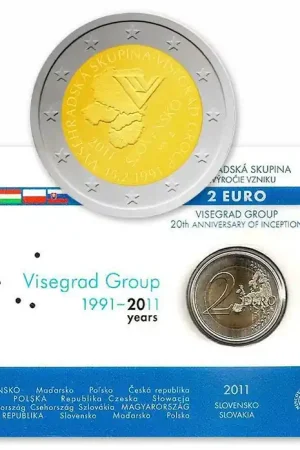 Wyprzedaż Slowakije 2 Euro "Visegrad" 2011 BU Coincard
