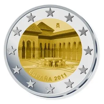 Spanje 2 Euro "Granada" 2011 Darmowa dostawa