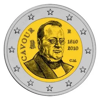 Oryginalny Italie 2 Euro Cavour 2010