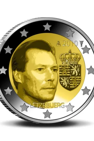 Luxemburg 2 Euro Wapen van Henri 2010 UNC Ekspresowa dostawa