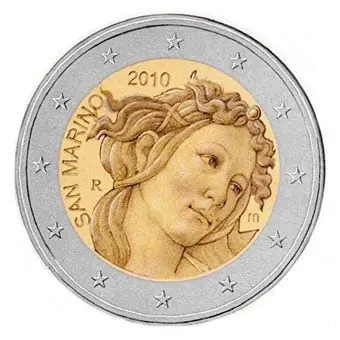 Niska cena San Marino 2 Euro Botticelli 2010