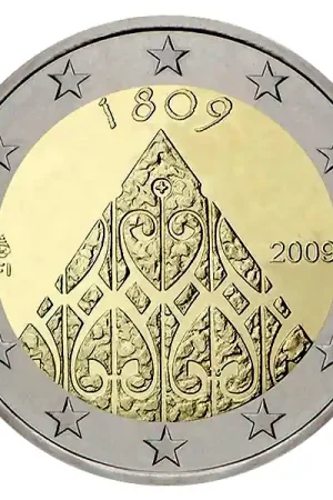Zwrot pieniędzy Finland 2 Euro Porvoo 2009 UNC