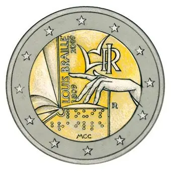 Niska cena Italie 2 Euro Braille 2009