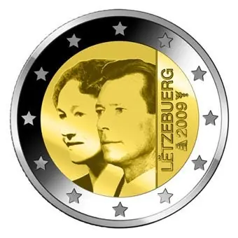 Luxemburg 2 Euro Charlotte 2009 Popularny