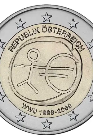 Oostenrijk 2 Euro "10 Jaar EMU" 2009 Najlepsza cena