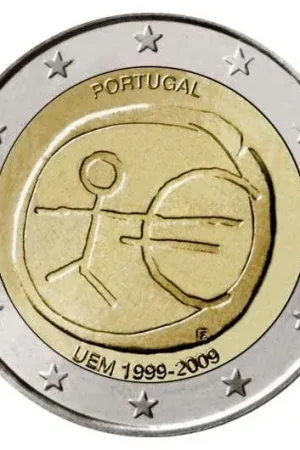 Portugal 2 Euro 10 Jaar EMU 2009 Tani