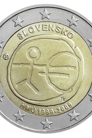 Premium Slowakije 2 Euro 10 Jaar EMU 2009