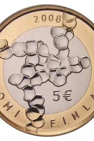 Finland 5 Euro Wetenschap 2008 Autentyczny