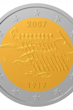 Finland 2 Euro Onafhankelijkheid 2007 Bezpieczna płatność