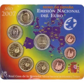 Premium Spanje BU Set 2007 met 2-Euro Rome