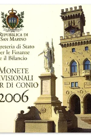 San Marino BU Set 2006 + 5 Euro Delfico Oferta limitowana