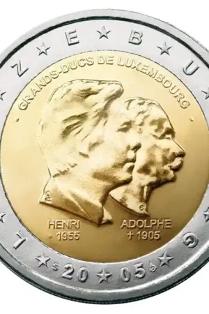 Luxemburg 2 Euro Henri/Adolphe 2005 Szybka dostawa