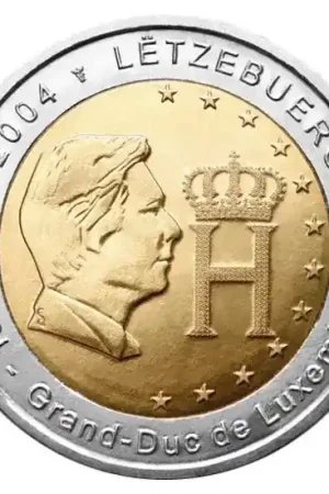 Wysoka jakość Luxemburg 2 Euro Groothertog Henri 2004