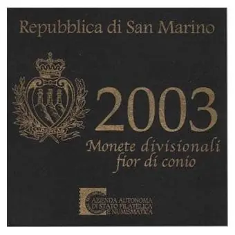 Wysoka jakość San Marino BU Set 2003 + 5 Euro