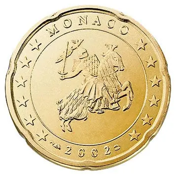 Monaco 20 Cent 2002 UNC Oferta