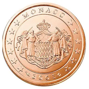 Monaco 2 Cent 2001 UNC Oferta