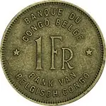 Belgisch Congo 1946-1949 - Koloniale Olifanten munt - 1 Franc - Very Fine- Extremely Fine Oferta limitowana