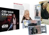 Tani Star Wars - Obi-Wan Kenobi - Vouwkaart met souvenirbriefje - Souvenirbiljet van 1000 Galactische Credits