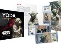 Star Wars - Yoda - Vouwkaart met souvenirbriefje - Souvenirbiljet van 10 Galactische Credits Wysoka jakość