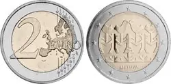 Litouwen 2018 - Viering van zang en dans - 2 euromunt Niska cena