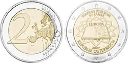 Rabat Oostenrijk 2007 - Verdrag van Rome - 2 euro munt