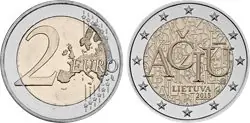 Oferta limitowana Litouwen 2015 - De Litouwse taal - 2 euromunt