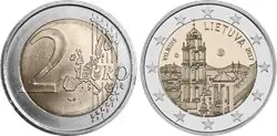 Litouwen 2017 - Vilnius hoofdstad van cultuur en kunst - 2 euromunt Zamów teraz