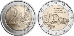 Malta 2017 - Van Hagrat-tempels - 2 euromunt Rabat