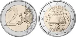 Portugal 2007 - 2 euro munt Verdrag van Rome Oferta