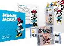 Disney - Minnie Mouse - Vouwkaart met souvenirbriefje - 50 Disney Dollar souvenirbiljet Premium